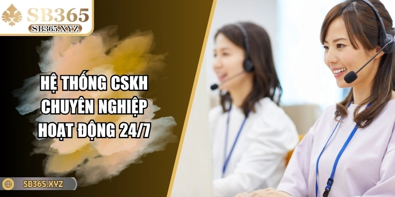 Hệ thống CSKH chuyên nghiệp hoạt động 24/7 phục vụ khách hàng